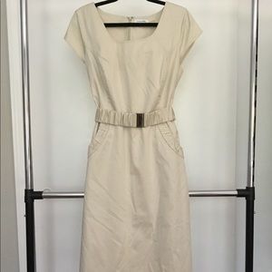 Calvin Klein Sheath Dress with Ruched Belt